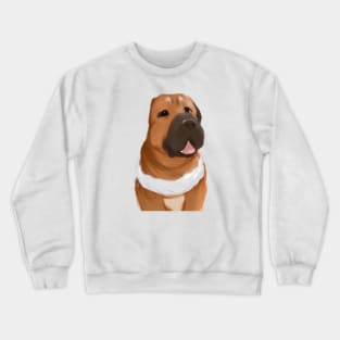 Cute Mastiff Drawing Crewneck Sweatshirt